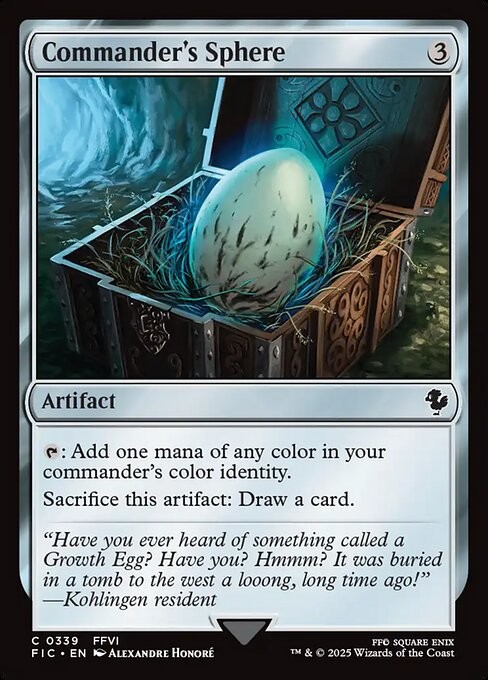Commander’s Sphere 339 C Normal FIC MTG NM