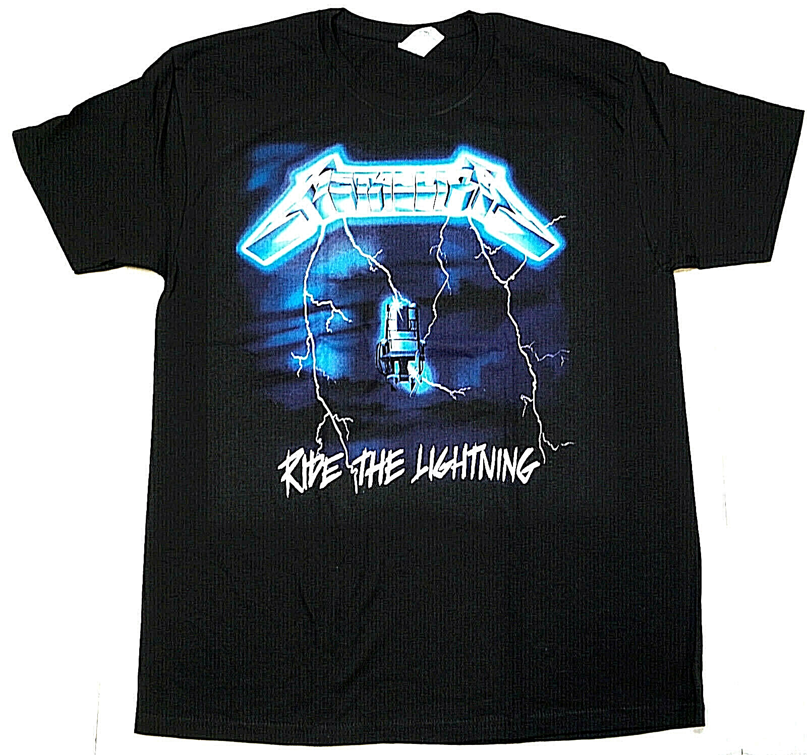 METALLICA T-shirt Ride The Lightning Heavy Metal Tee Men’s Black New