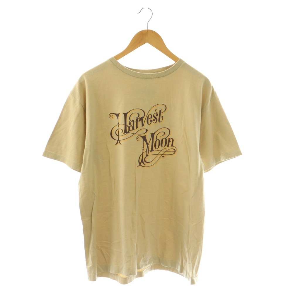 Standard California T-Shirt Cut & Sew Print Beige L Used