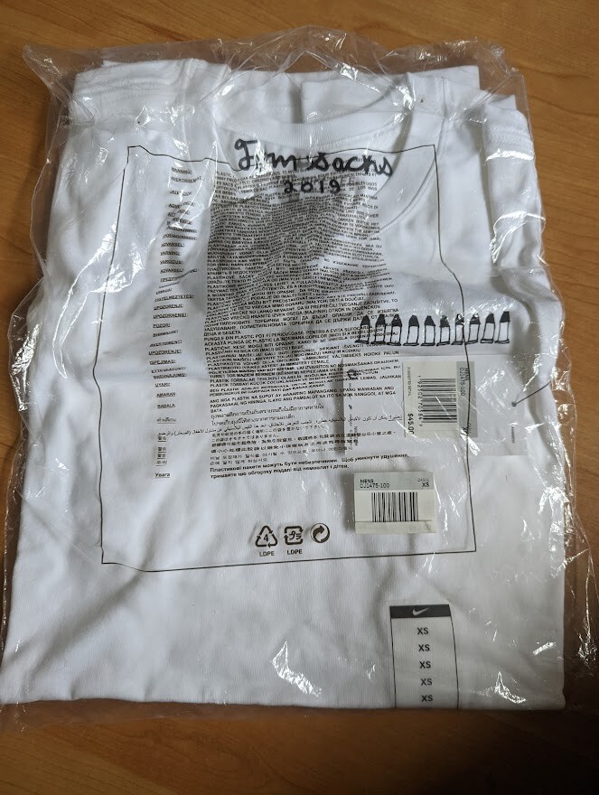 Nike Tom Sachs 2019 NRG Tee T-Shirt GPS General Purpose Mens RARE XS gallery