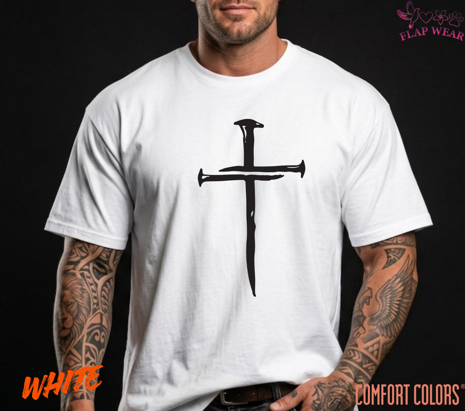 Unisex Three Nails Cross T-Shirt, Men T shirt,Women T shirt Gift Religion Top gallery