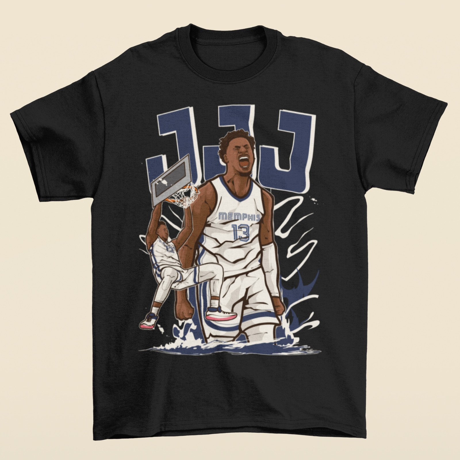 Jaren Jackson Jr JJJ Cartoon Style Memphis Basketball T-Shirt