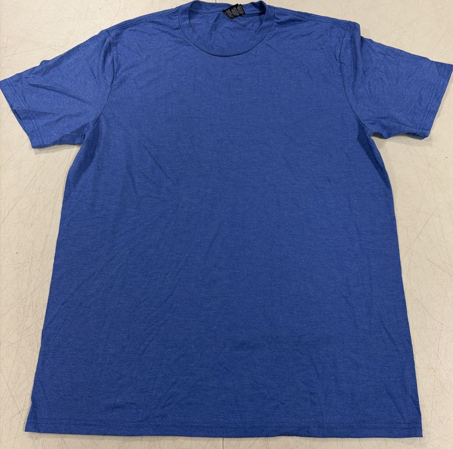 District Perfect Tri DTG Crew-Neck Adult T-Shirt Short Sleeve Blue Size L New gallery