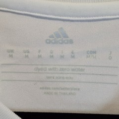 Adidas Shirt Mens Medium White Climacool Training V-Neck Athletic Summer