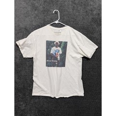 Almost Friday Graphic T Shirt Mens Size L White Crew Neck Short Sleeve
