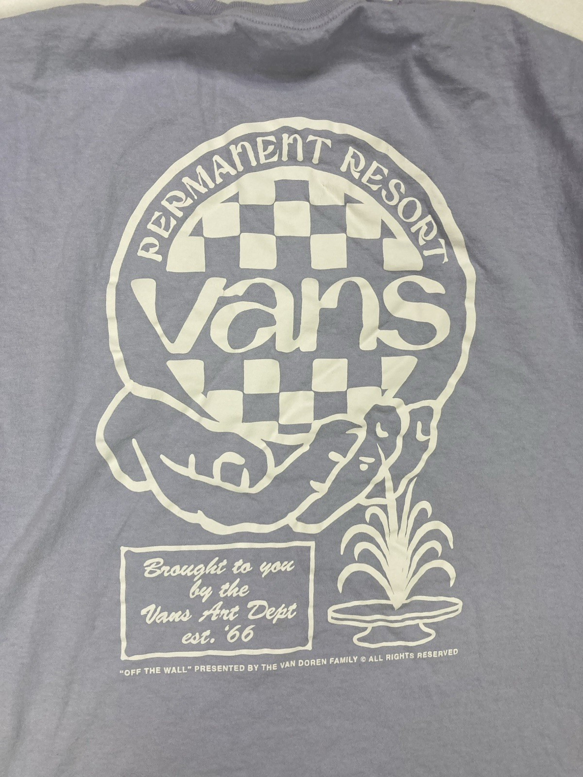 Vans Permanent Resort Art Dept Graphic T-shirt Men Large Purple Short Sleeve gallery