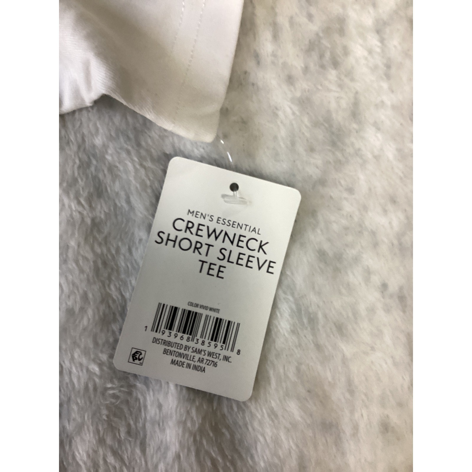 Members Mark Mens Essential Crewneck Short Sleeve Tee White XL MM22170 NWT gallery