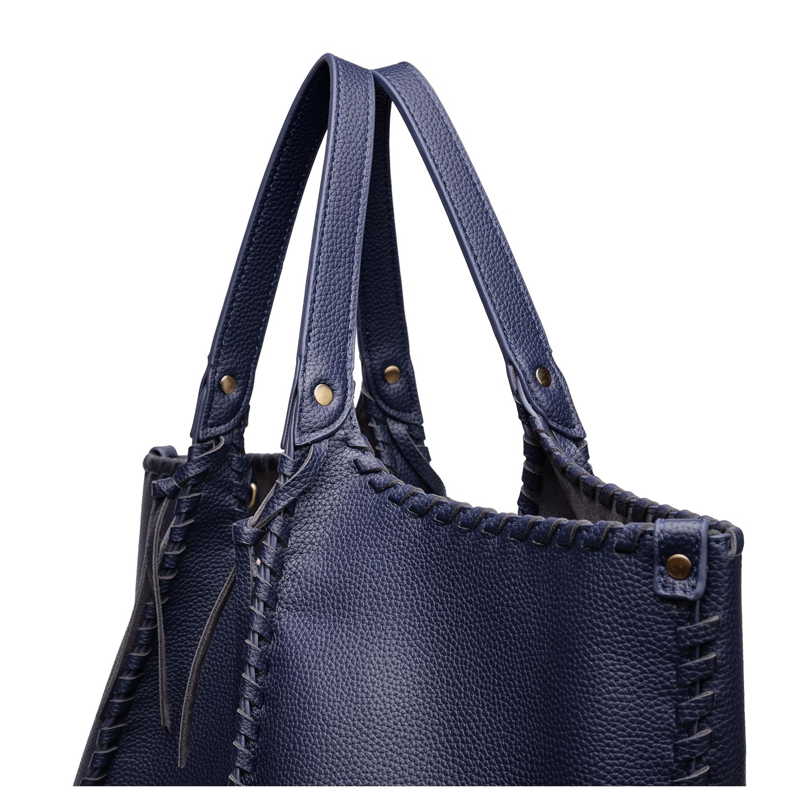 Leather Tote Bag for Women Large Laptop Business Work Handbag Women's Shoulde... gallery