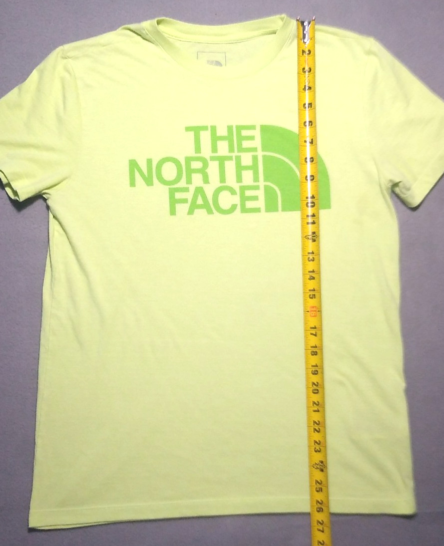The North Face T Shirt Mens Medium Yellow Green Short Sleeve Polyester Lyocell gallery
