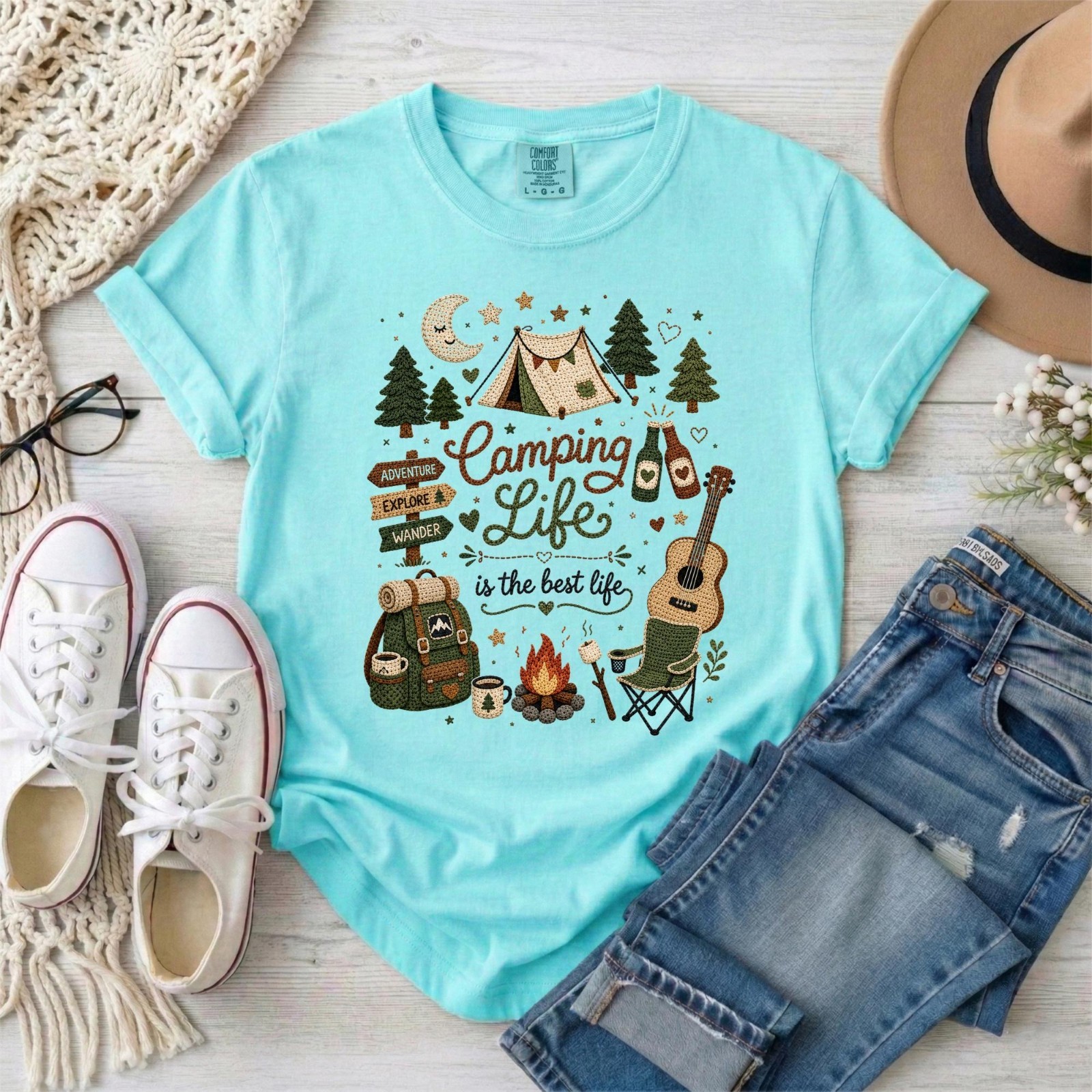 Outdoor Adventure Shirt Camping Life Shirt, Camping Shirt gallery