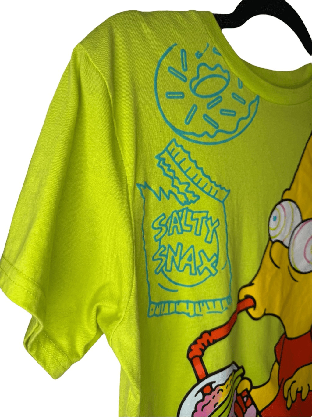 The Simpsons Men’s Medium Bart Simpson Graphic T-Shirt Lime Green gallery