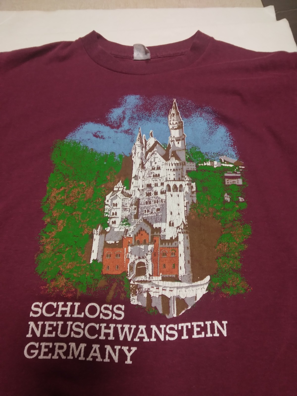 Vintage Artex T-Shirt XL Schloss Neuschwanstein Germany Castle Single Stitch USA gallery