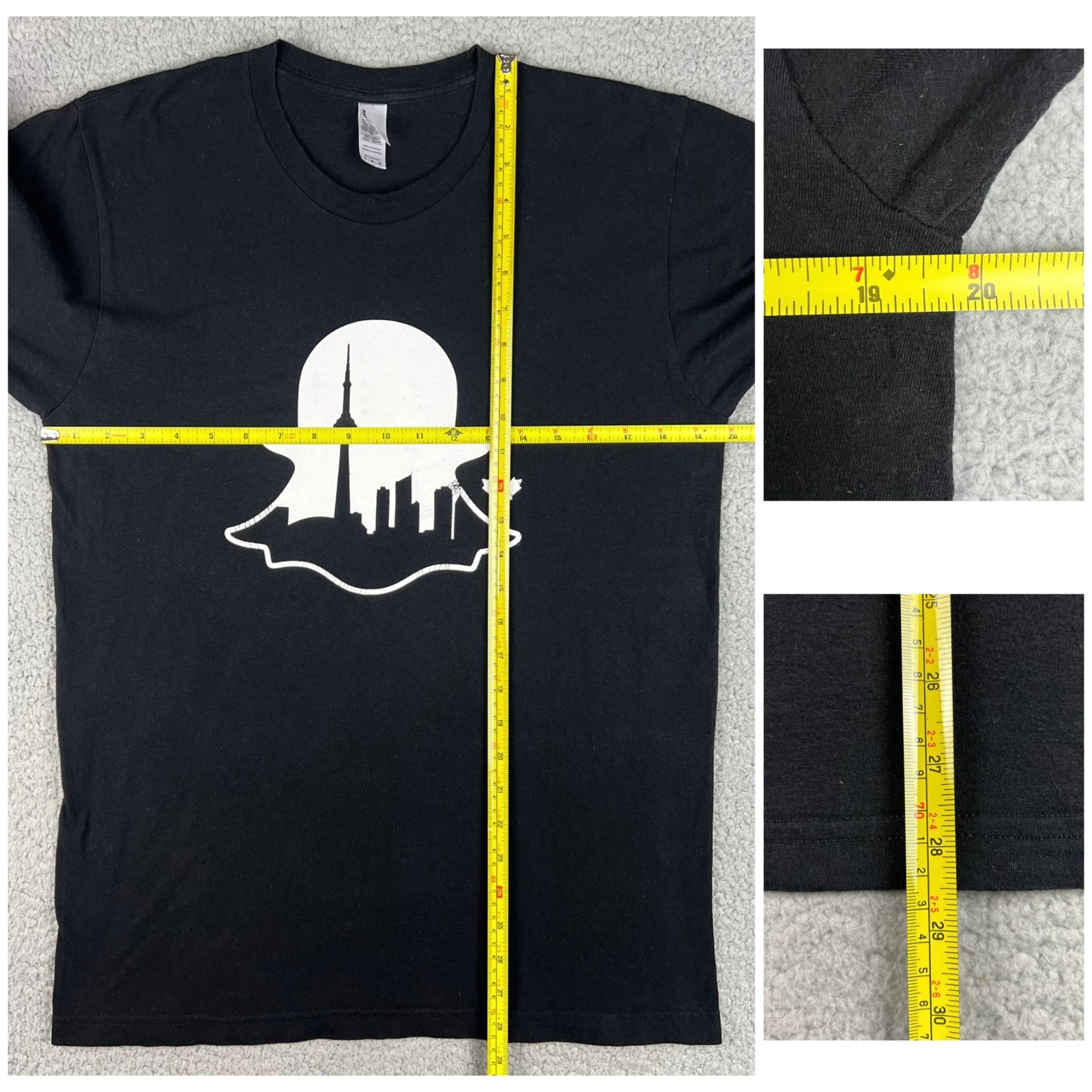 Snapchat T Shirt Mens Medium M Black White Toronto Canada Snap Chat Ghost Logo 1 gallery