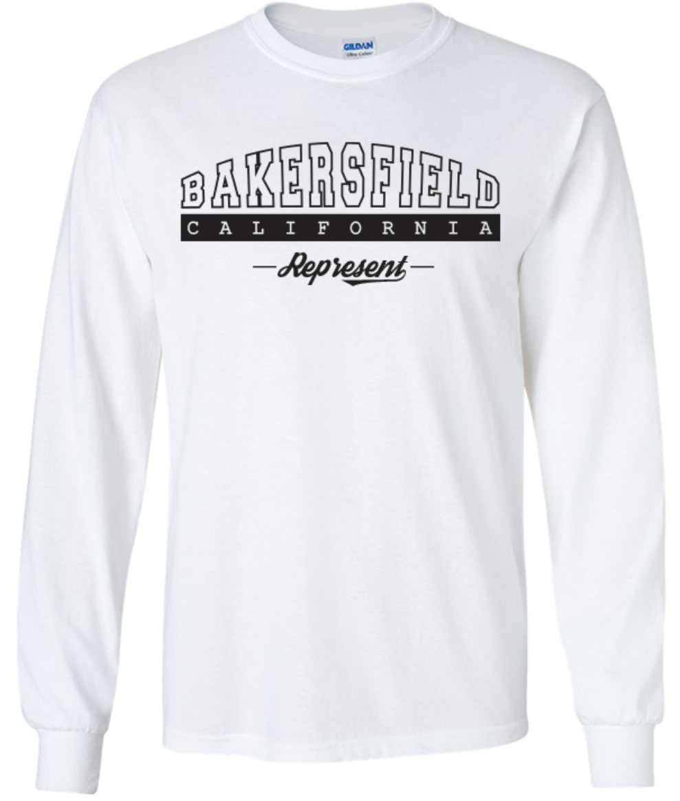 Bakersfield California State T-Shirt Long Sleeve Graphic Tees Unisex Apparel