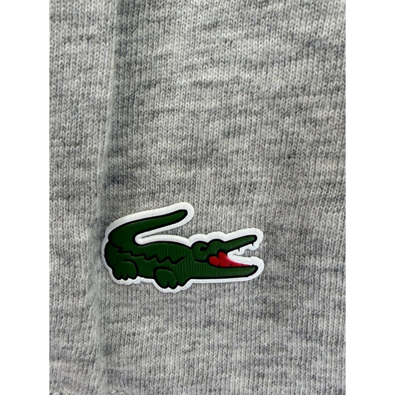 Lacoste Mens XXL Grey V-Neck Supima Cotton Underwear T-Shirt Logo Patch (O7) gallery