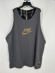 Nike Reversible Jersey Tank Top Mesh Green Brown Black DQ5830-739 Mens 2XL