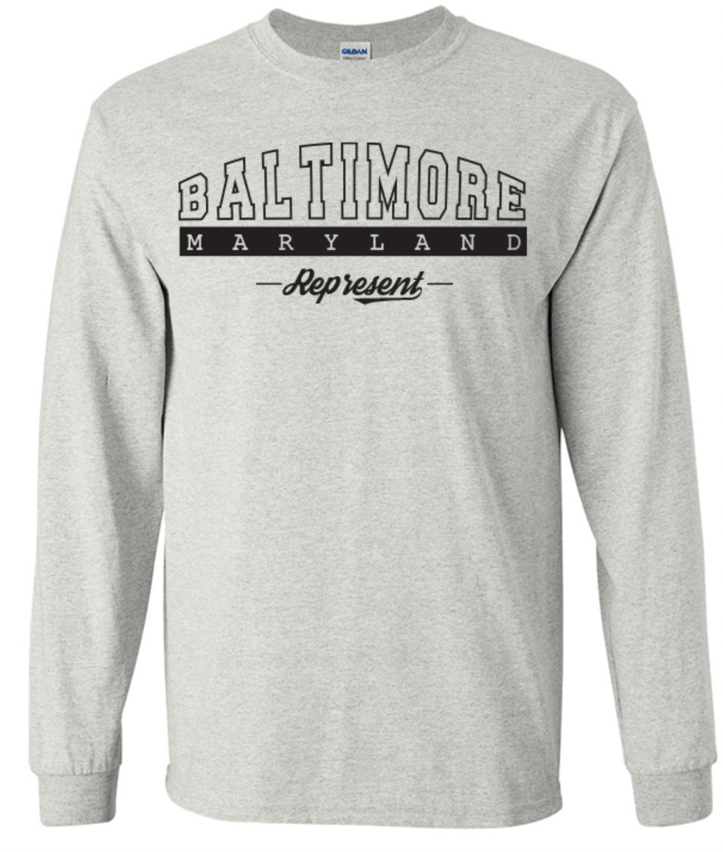 Baltimore Maryland T-Shirt Long Sleeve Graphic tee gallery