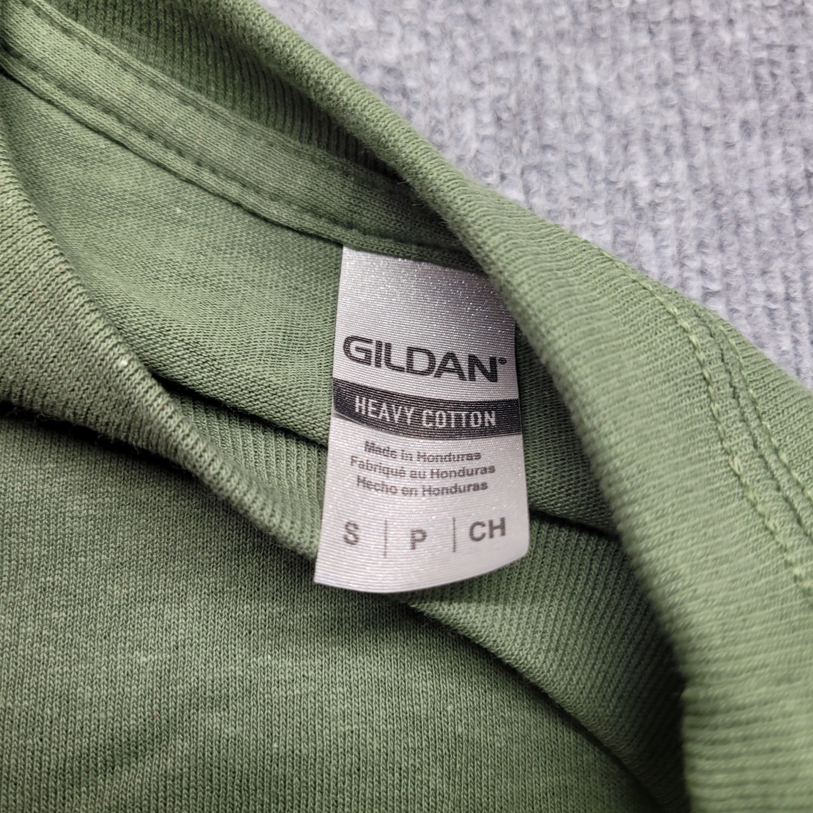 Gildan G540 Men’s Heavy Cotton Preshrunk Long Sleeve Shirt Green Size Small gallery