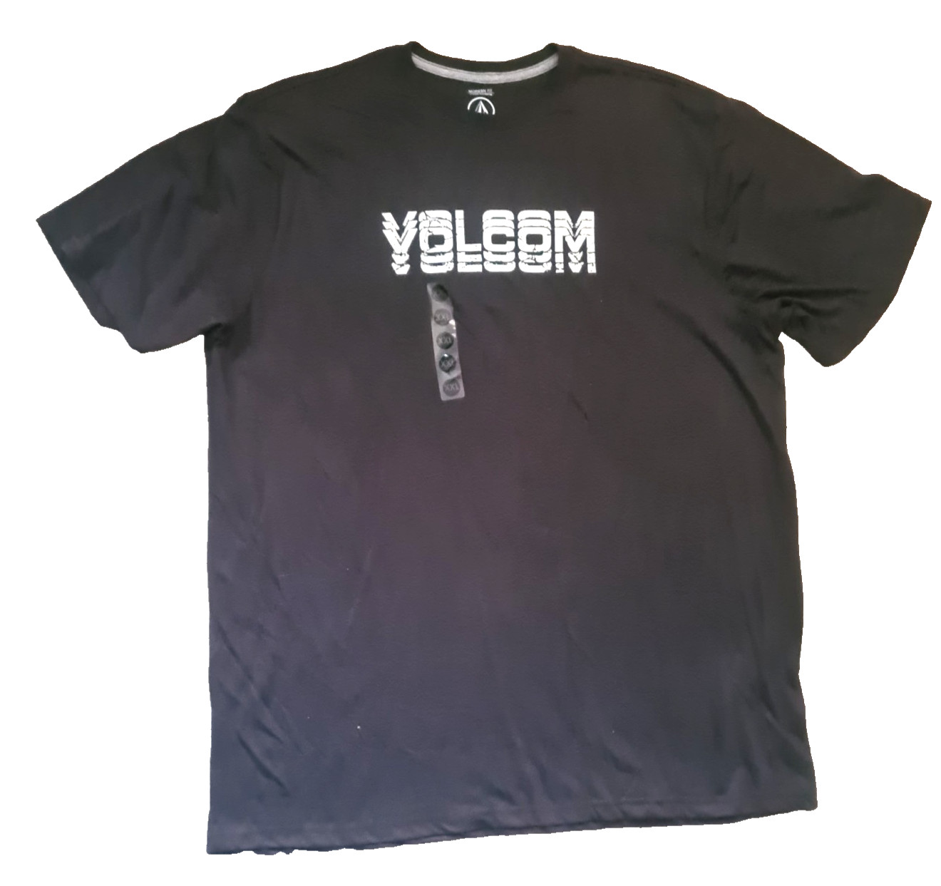 VOLCOM T-SHIRT CEMENT DARK GREY BLACK SIZE XXL LONG LENGTH gallery