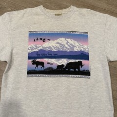 Vintage Harborside Graphics Large T-shirt Destination Moose Bear Outdoors USA