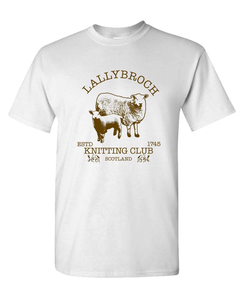 LALLYBROCH KNITTING - Unisex Cotton T-Shirt Tee Shirt gallery