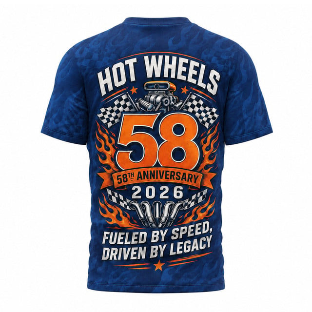 Hot Wheels 58th anniversary 1968-2026 Shirt - All Over Print gallery