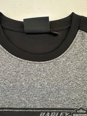 Harley Davidson Genuine Motorclothes Two Tone Black Gray Men’s Shirt Size XL.