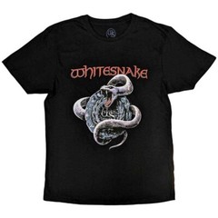 Whitesnake Silver Snake T-Shirt Black New