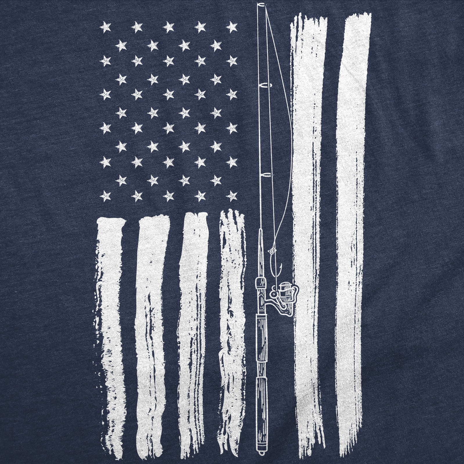 Mens Funny T Shirts USA Flag Fishing Pole Awesome American Fish Tee For Men gallery