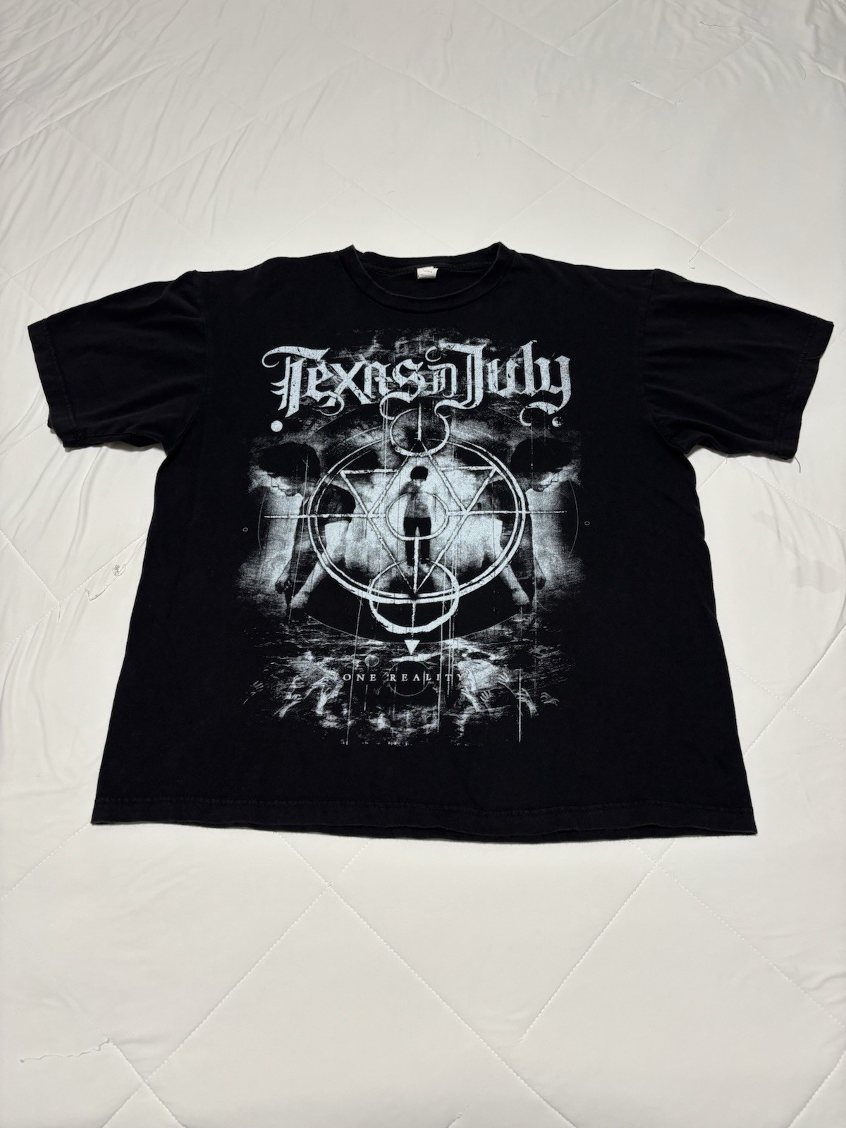 2011 Texas In July Band T-Shirt Size L One Reality Album Promo Metalcore TIJ