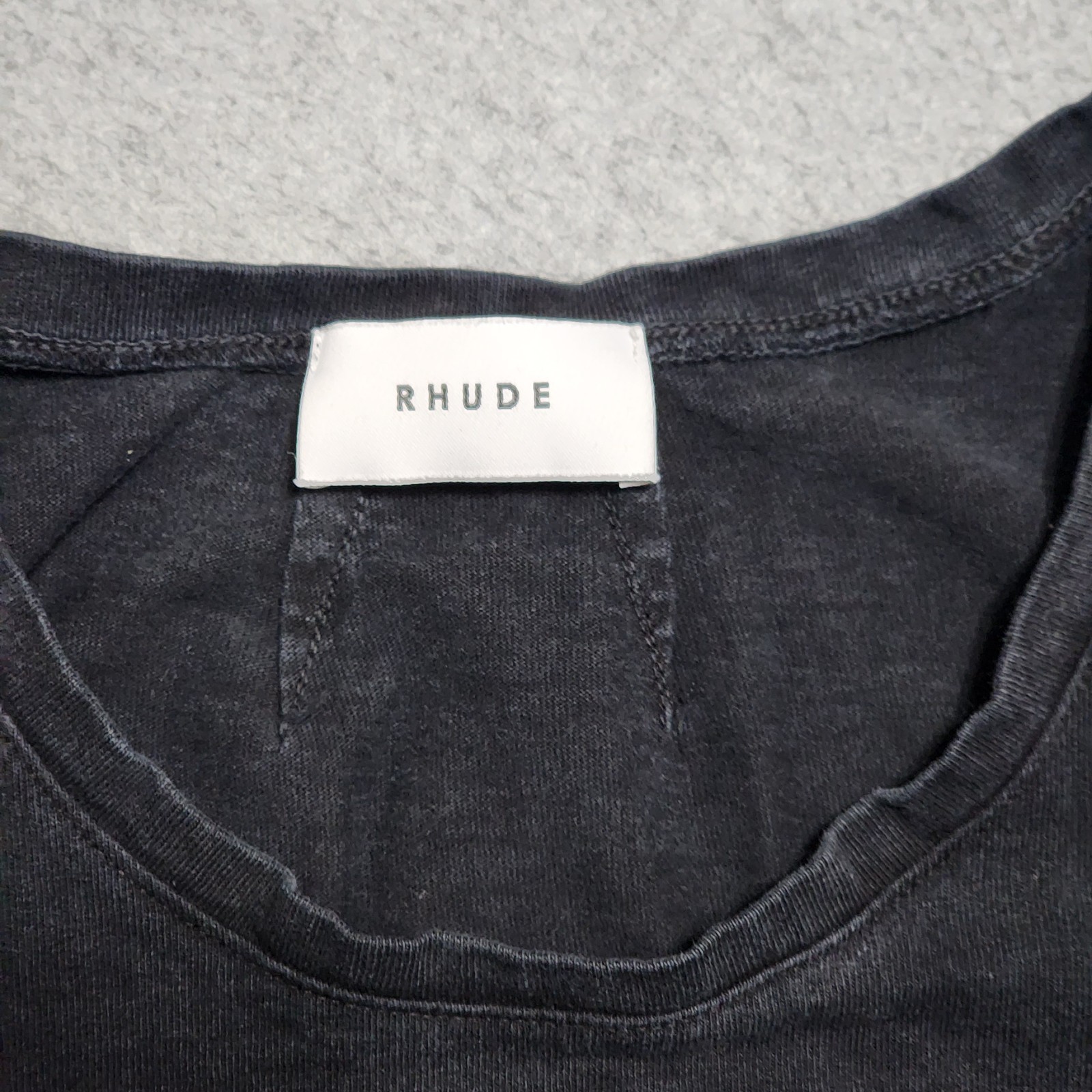 RHUDE Rasor Road T-Shirt Men's L Short Sleeve Rare Graphic Streetwear Black USA gallery