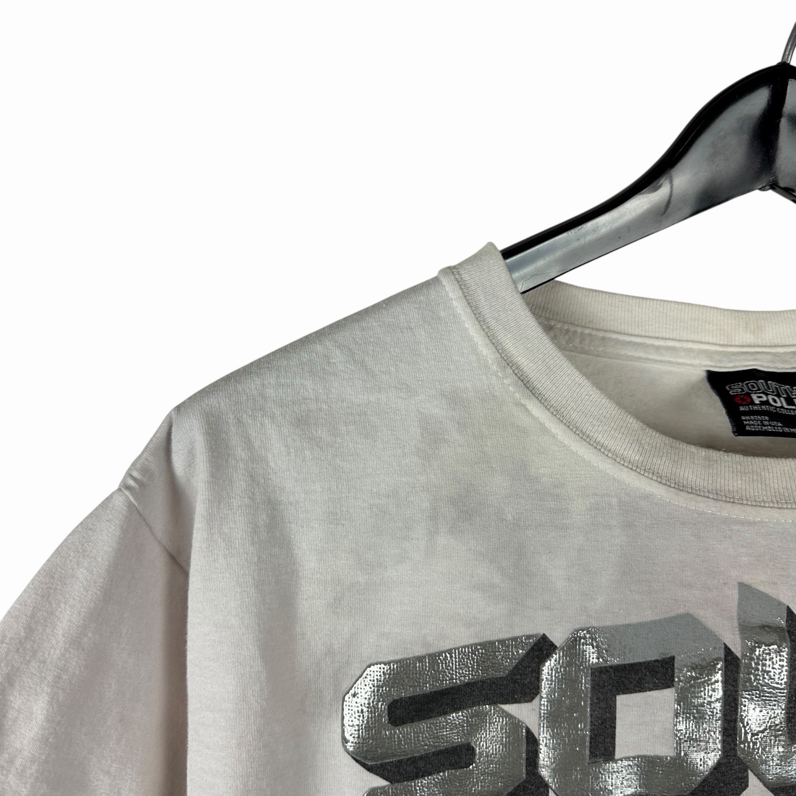 Vintage 90s South Pole Collection Streetwear 3D Graphic White Shirt Size XL gallery