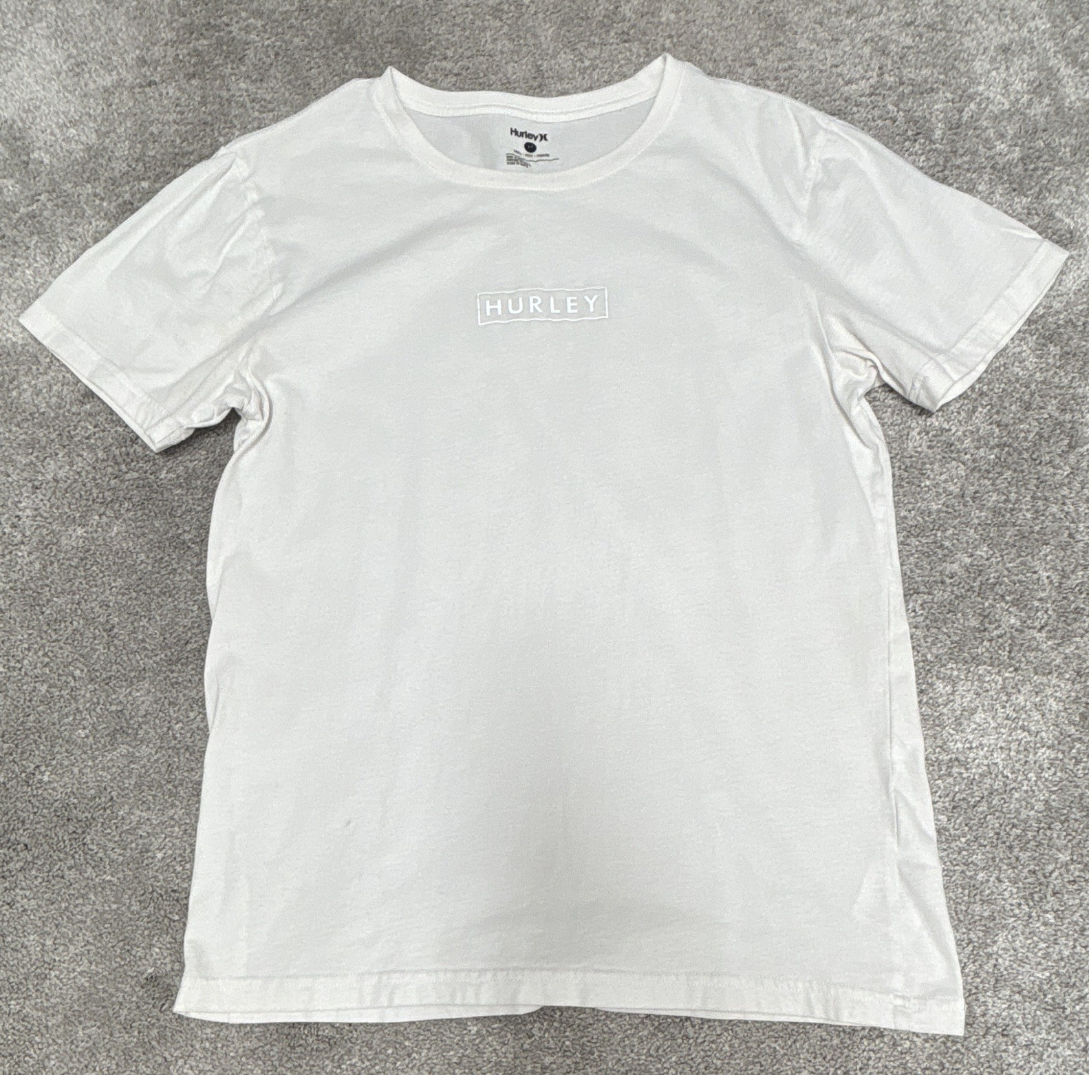 Hurley White Men’s Small Crew Neck Short Sleeve T-Shirt FREE SHIPPING gallery