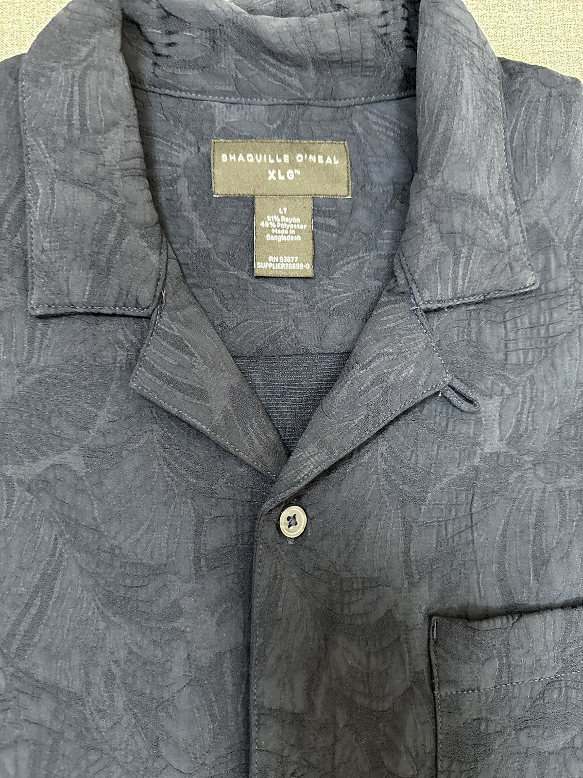 Shaquille o'neal XLG Woven Shirt Size LT gallery