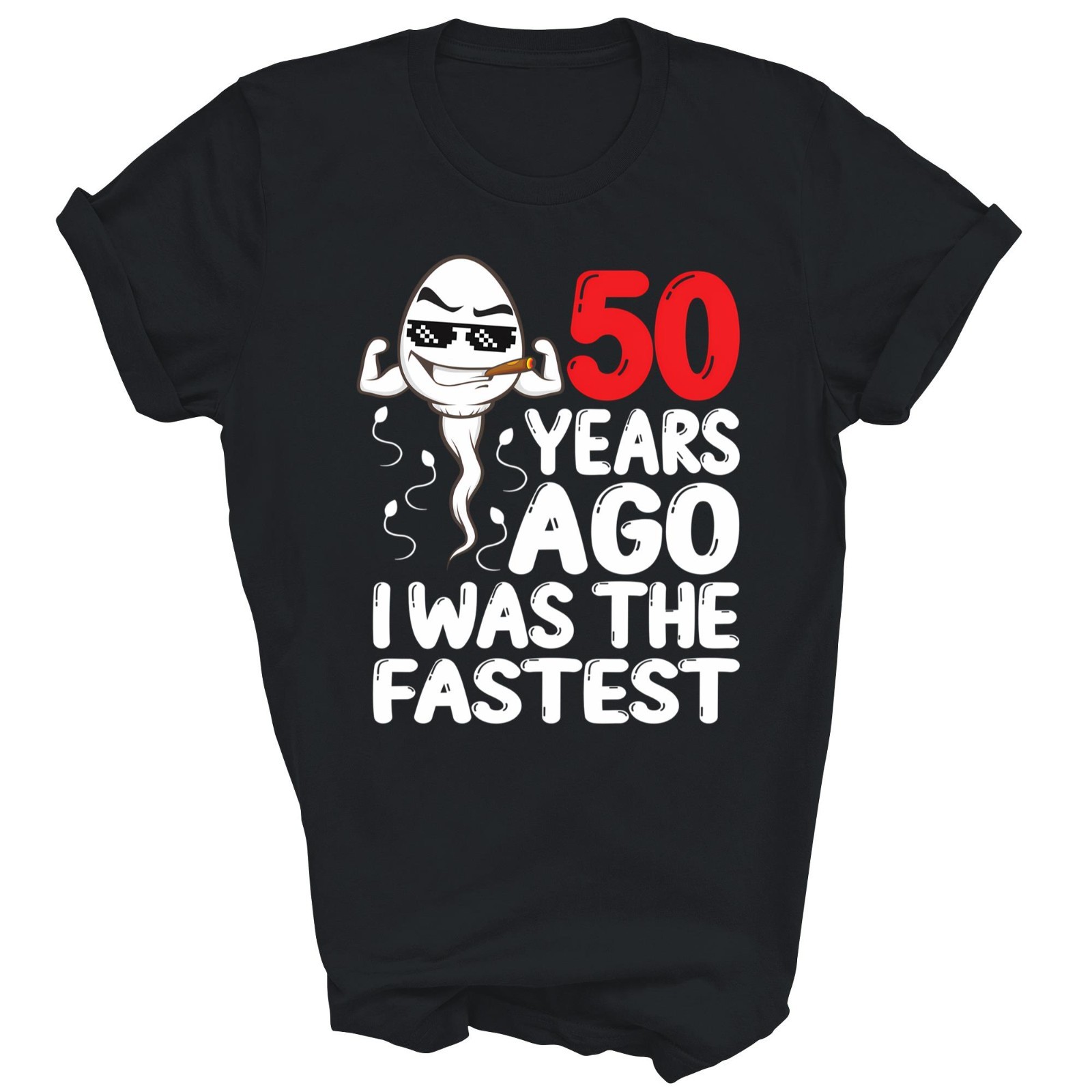 50th Birthday 50 Years Ago I Was The Fastest Unisex Shirt Gift gallery