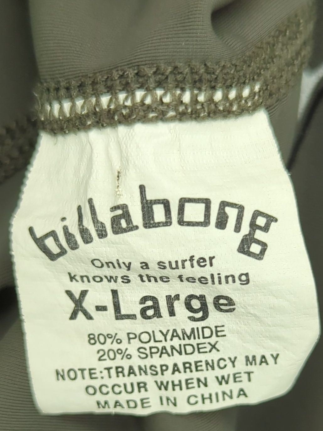 Billabong Men's T-Shirt XL Grey Graphic Polyamide with Spandex Basic gallery