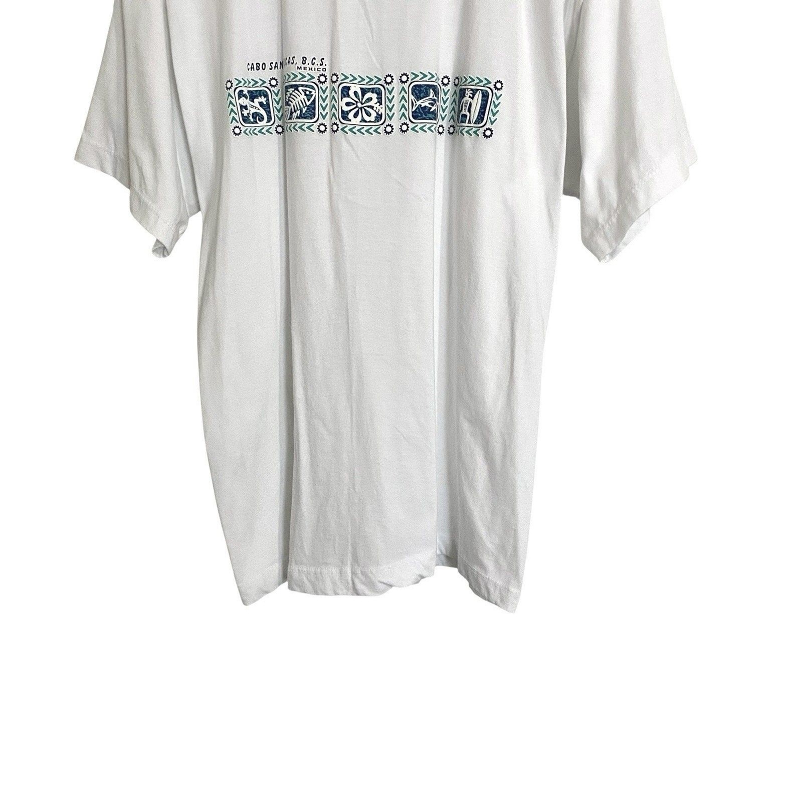 Cabo San Lucas BCS Mexico Tshirt Shirt L White Short Sleeve Vacation Tourists gallery