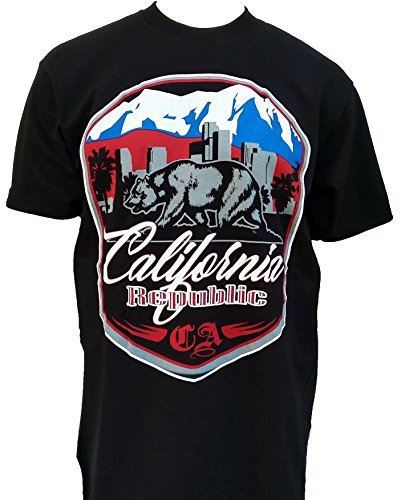 MENS SHOP PRIVATE LABEL California Republic Mens Patriotic Heavyweight T-Shirt P gallery