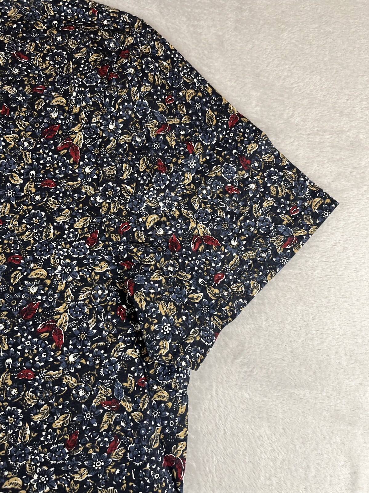 Ben Sherman mens blue Short Sleeve floral tshirt size XXL gallery