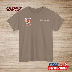 1st Battalion 7th Marine Regiment USMC Small Logo T-Shirt S to 5XL Made In USA