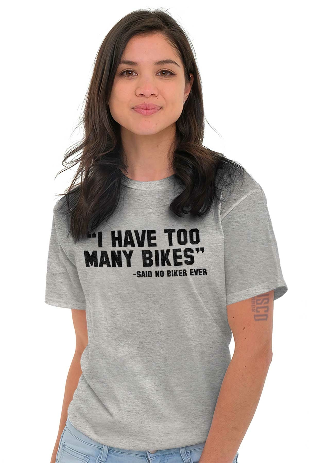 Bike Cycling Funny Sayings Motorcycle Biking Womens or Mens Crewneck T Shirt Tee gallery