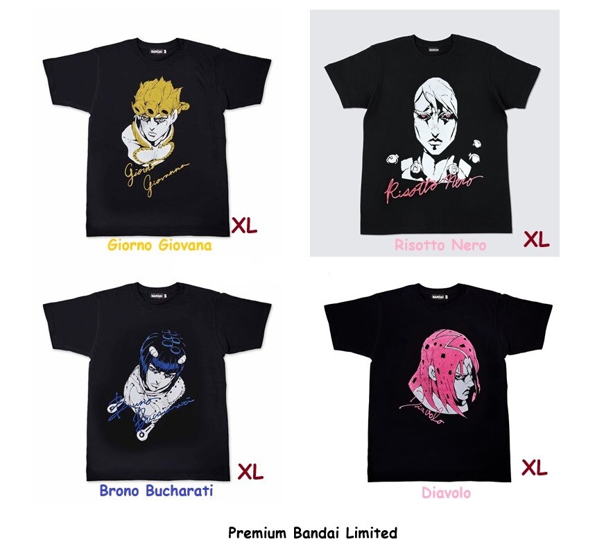 Premium Bandai Limited JOJO’s Bizarre Adventure Golden Wind T-SHIRT Size XL New