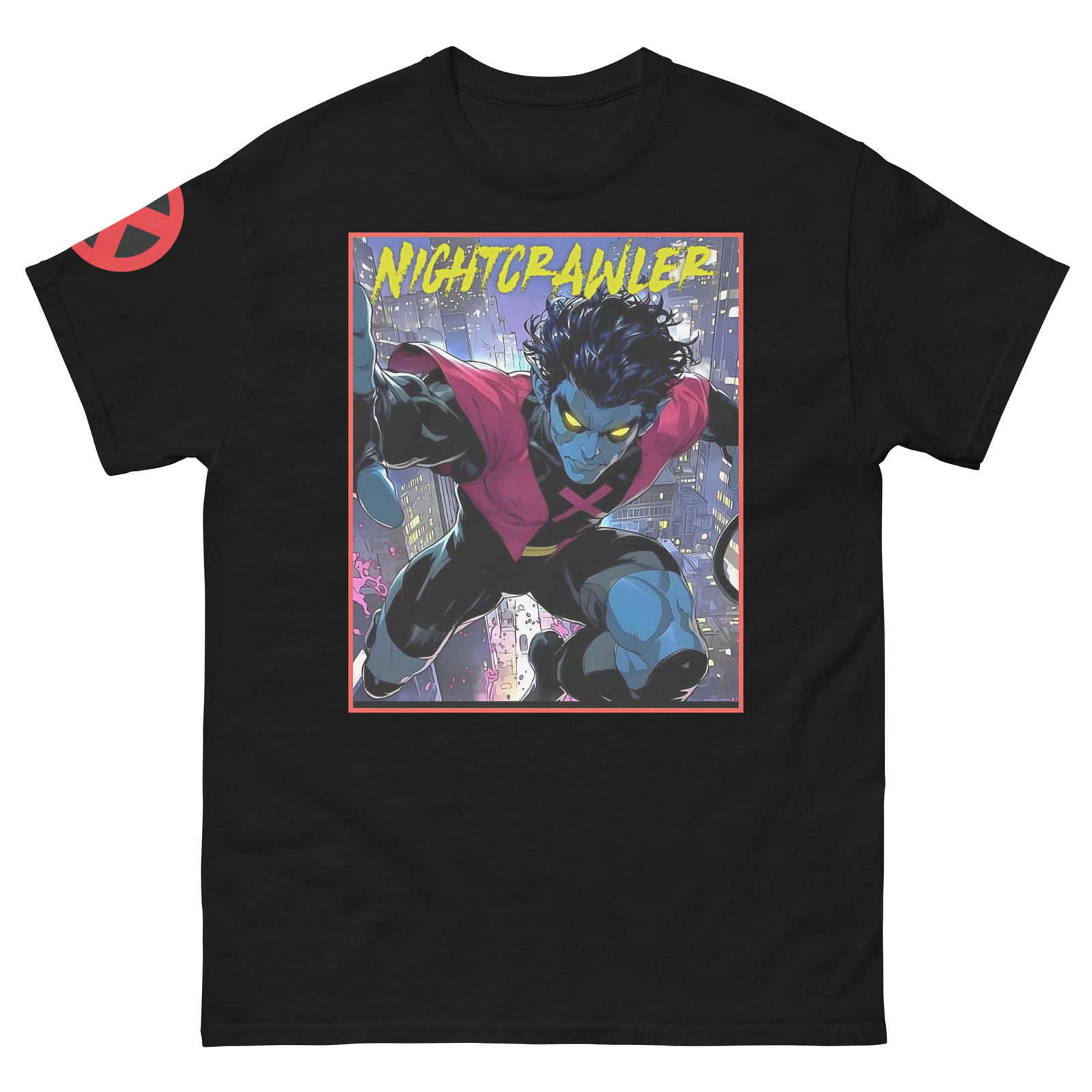 Custom Nightcrawler T-Shirt - X-Men Tee with Iconic Badge - Custom Superhero Tee gallery