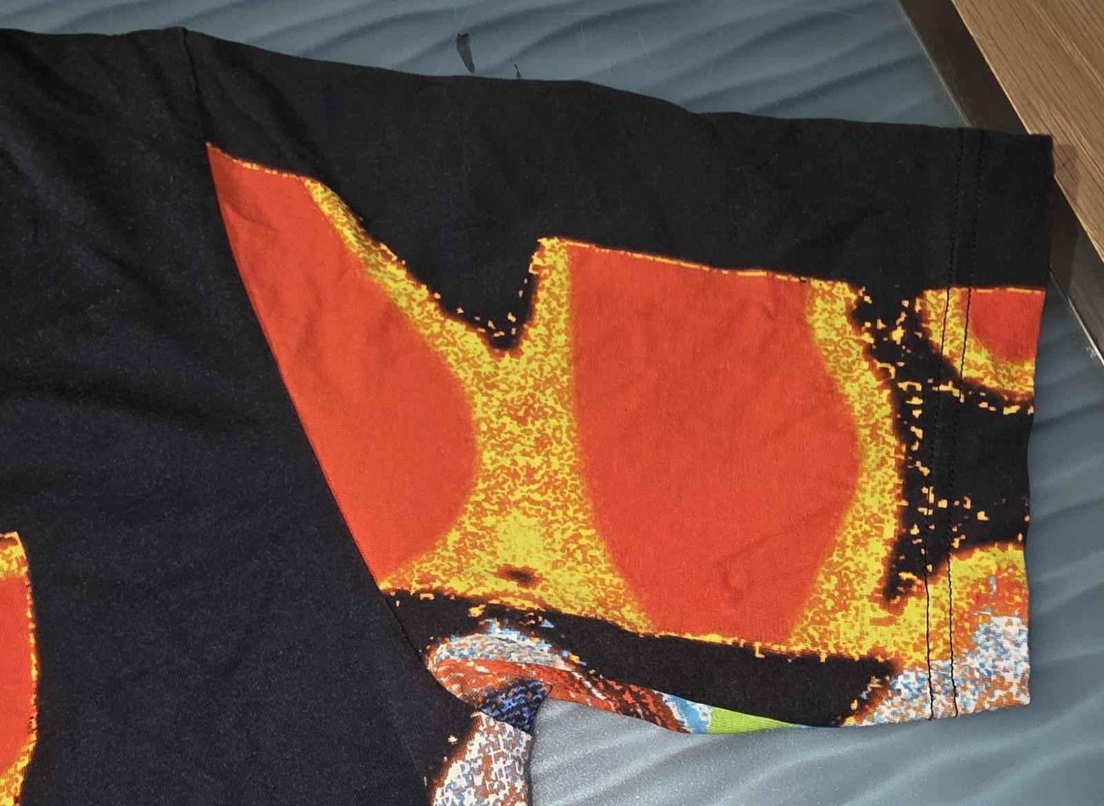 $521 Ambush Men's Black Cotton Multicolor Short Sleeve Crewneck T-Shirt Size L gallery