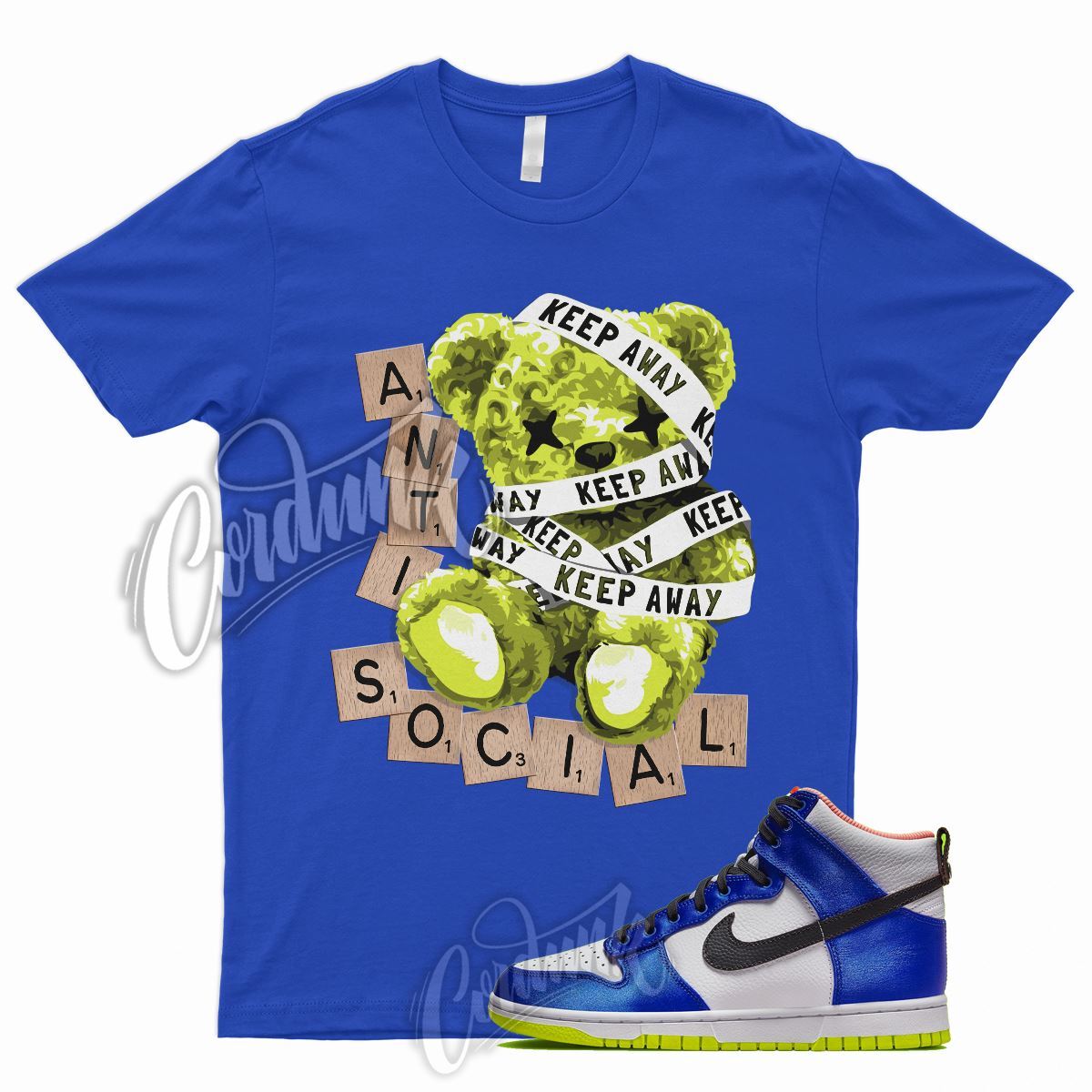 ANTI T Shirt for N Dunk High Blue Satin Racer Atomic Green Royal Griffey 1 3