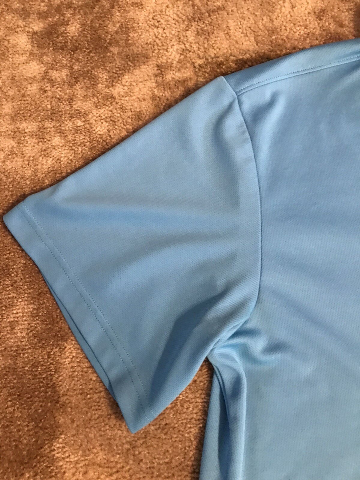 BCG Men's POLO GOLF Shirt LIGHT AQUA OR TEAL BLUE TRU-WICK Dry Wicking size XL gallery