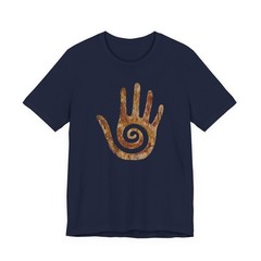 Hopi Healing Hand T-Shirt | Native American Stone Spiral Symbol Tee Shirt