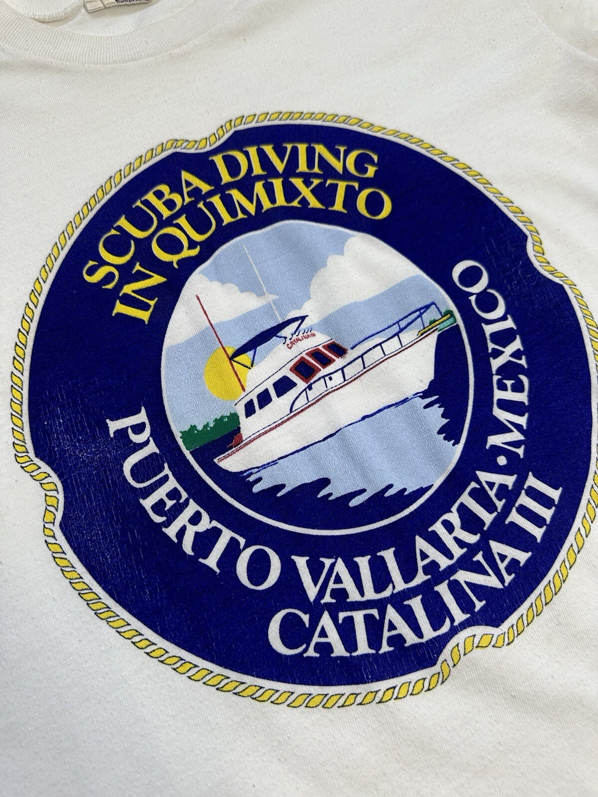 VTG Lolas Puerto Vallarta Scuba Dive Quimixto Single Stitch Shirt / Medium gallery