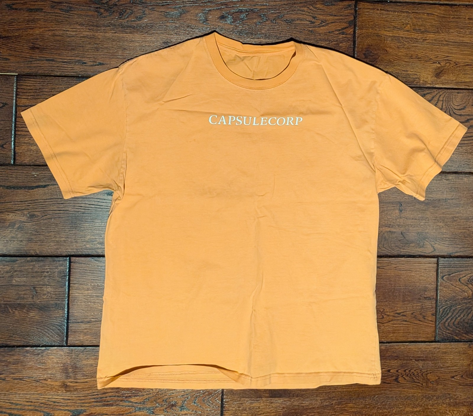 Dragon Ball Z Capsule Corp Orange Faded Graphic T-Shirt Men's Size XL gallery