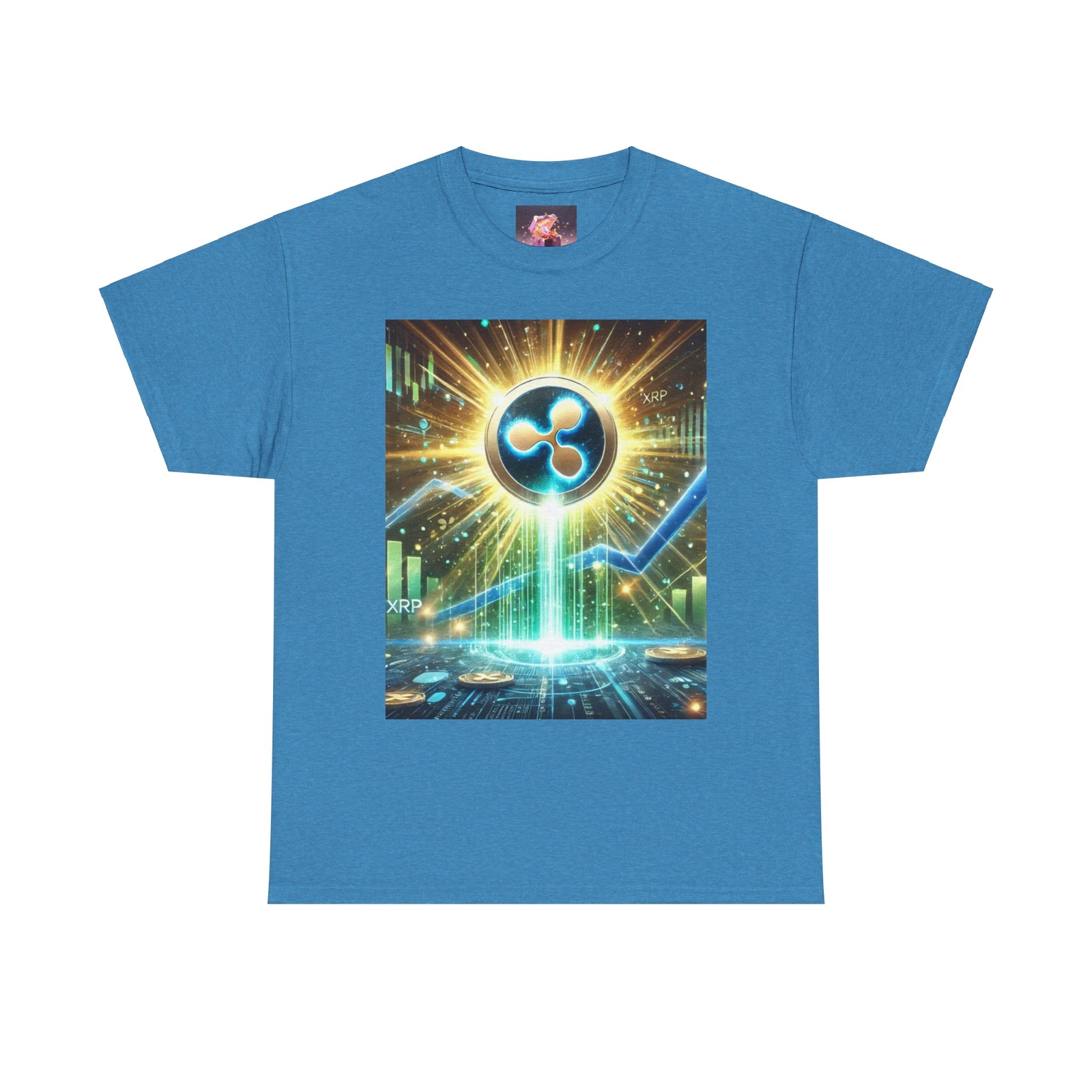 XRP Crypto Unisex Tee, Ripple Logo Shirt, Cryptocurrency Merchandise, Investor gallery